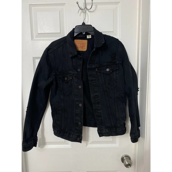 Womens distressed Levi’s jacket size small - Picture 1 of 7